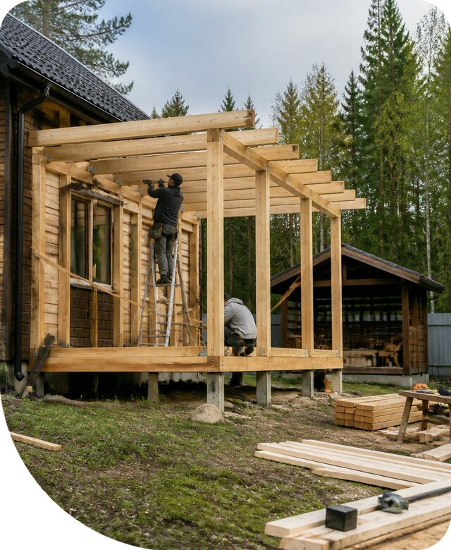 Строительство пристроек и построек на участке в Костроме
